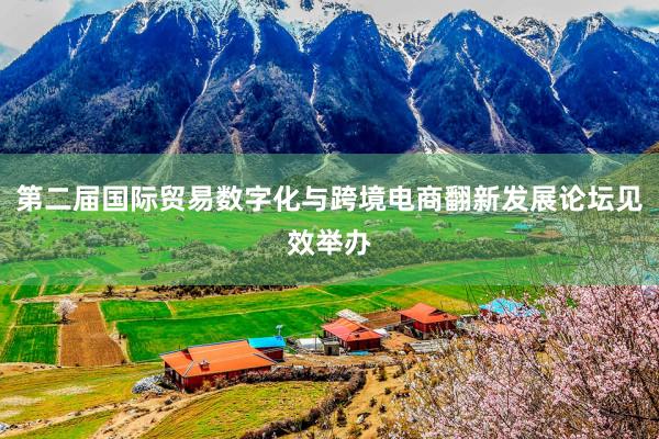 第二届国际贸易数字化与跨境电商翻新发展论坛见效举办