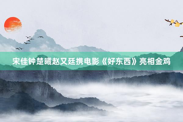 宋佳钟楚曦赵又廷携电影《好东西》亮相金鸡